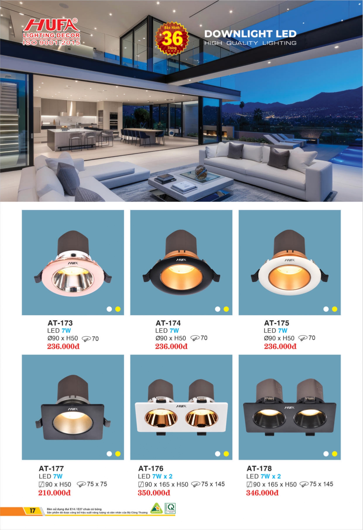 Bảng giá đèn LED HUFA 2026